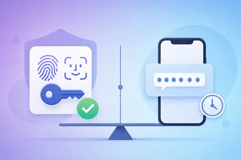 通行密钥 Passkey 与短信验证码对比